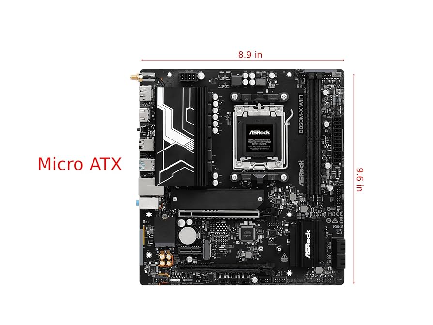 Amazon.com: ASRock B850M-X WiFi R2.0 Micro-ATX AM5